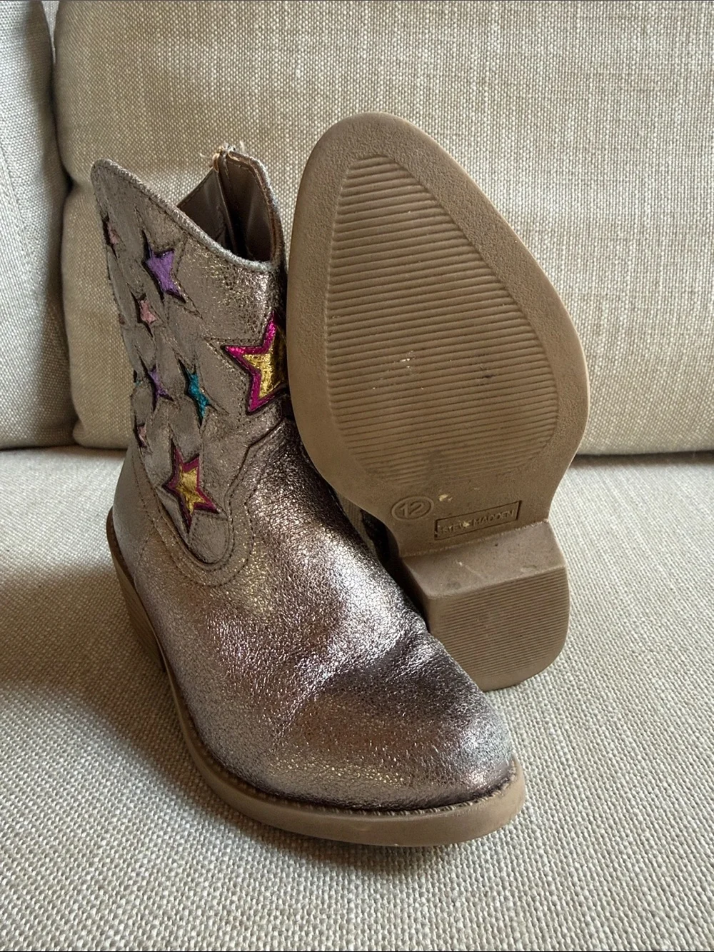 Steve Madden shimmering metallic